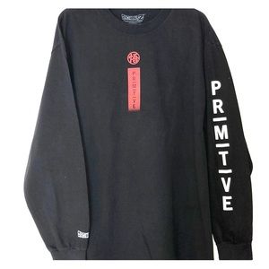 Black Graphic Long Sleeve T-Shirt